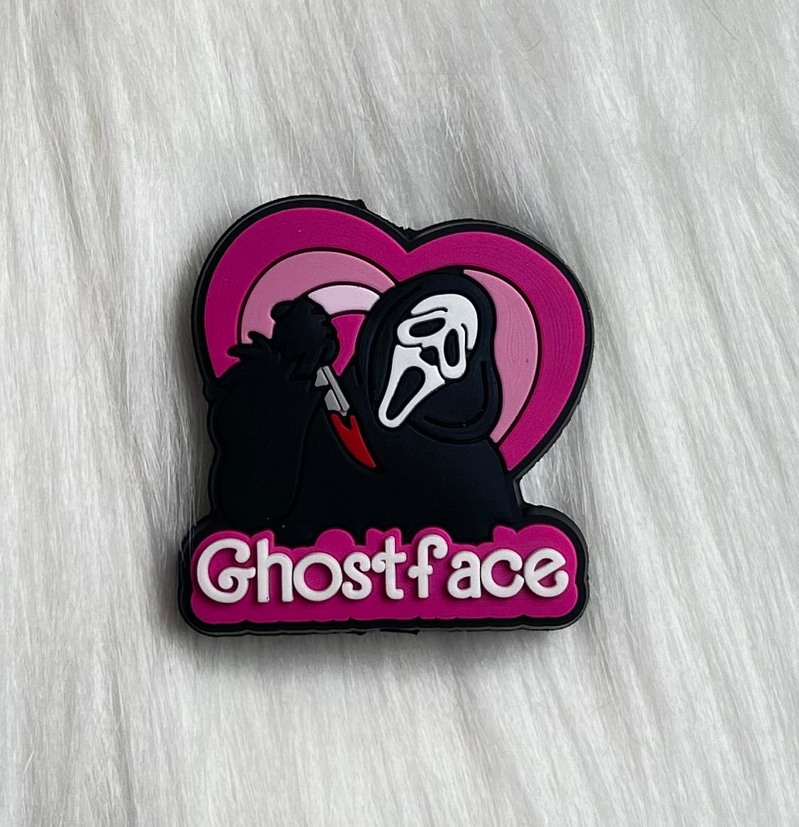 Ghostface Horror Heart Focal Bead