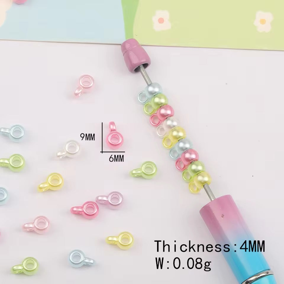 Small Colorful Charm Connector Bail Beads