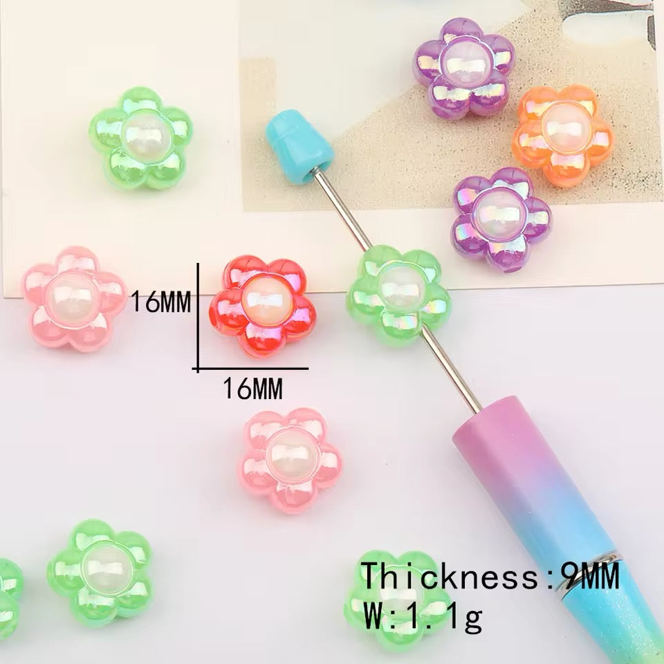 Shiny UV Flower/Daisy Beads