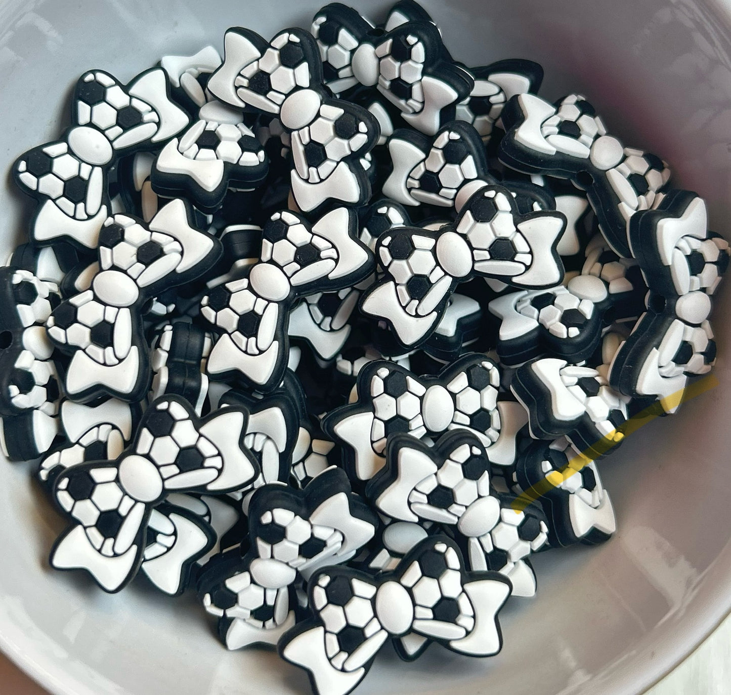 Sports Bows Focal Bead