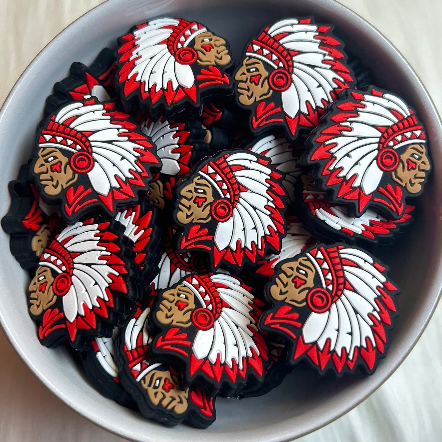 Native American Man & Woman Focal Bead