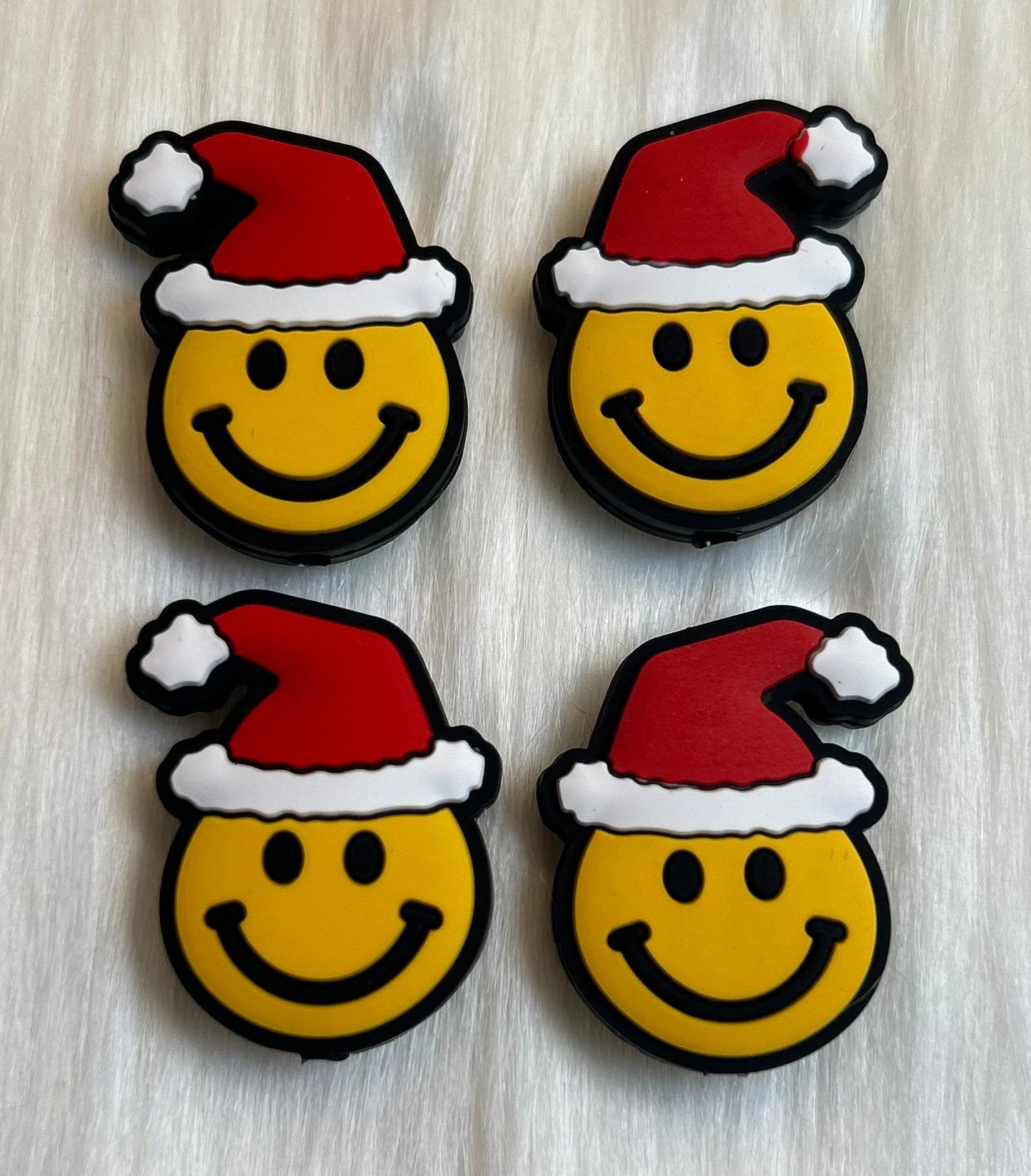 Holiday Smiley Focal Bead