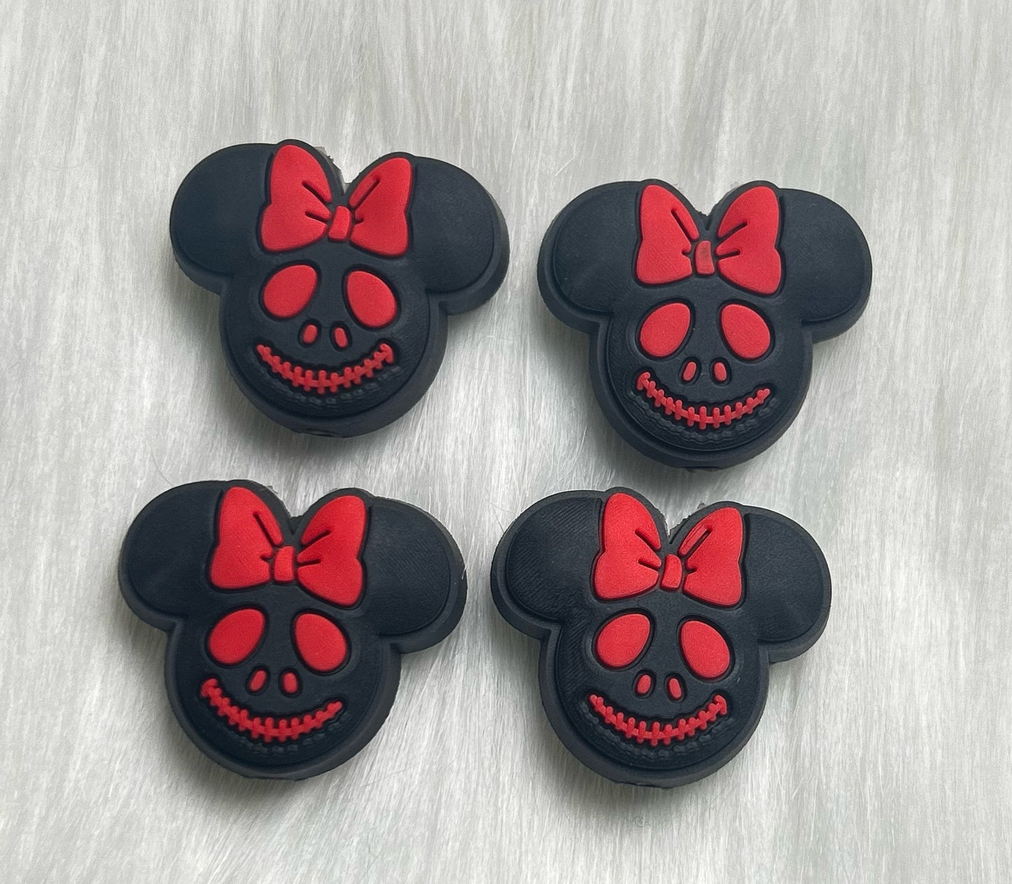 Spooky Halloween Mouse Heads Focal Beads