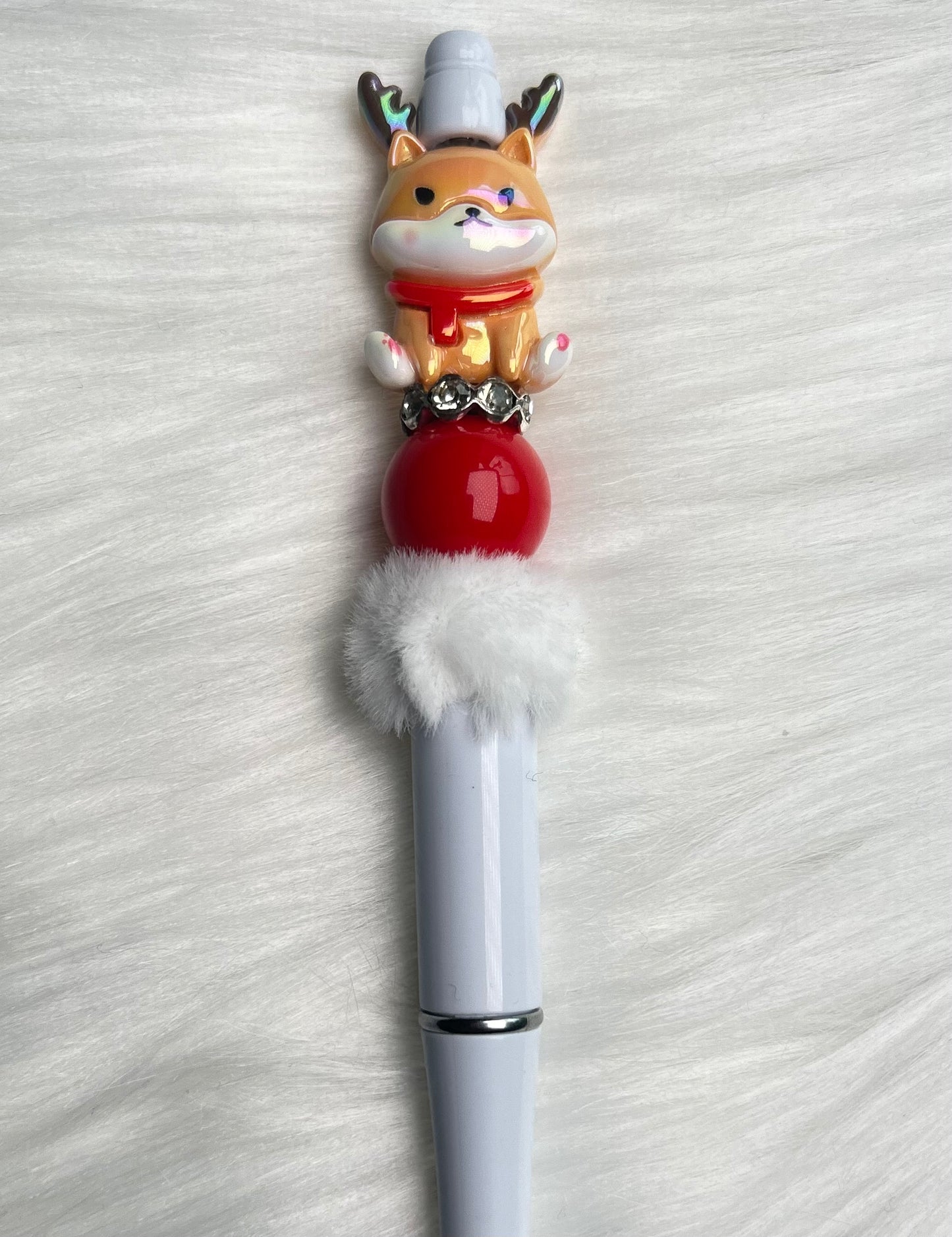 New 3D Reindeer Acrylic Beads