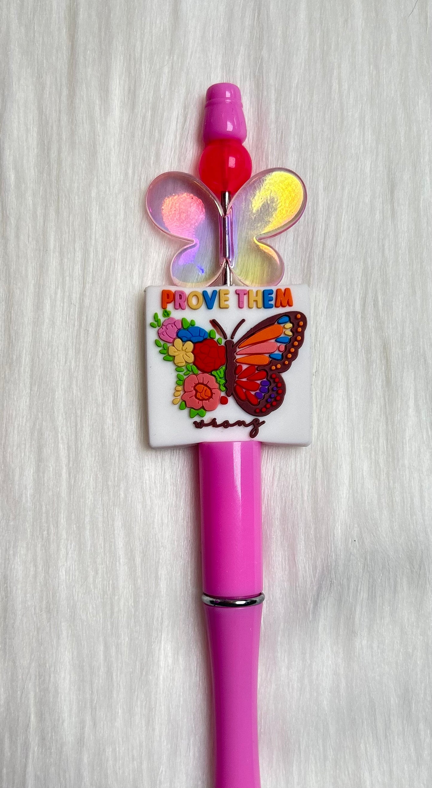 Medium Acrylic Butterfly Beads