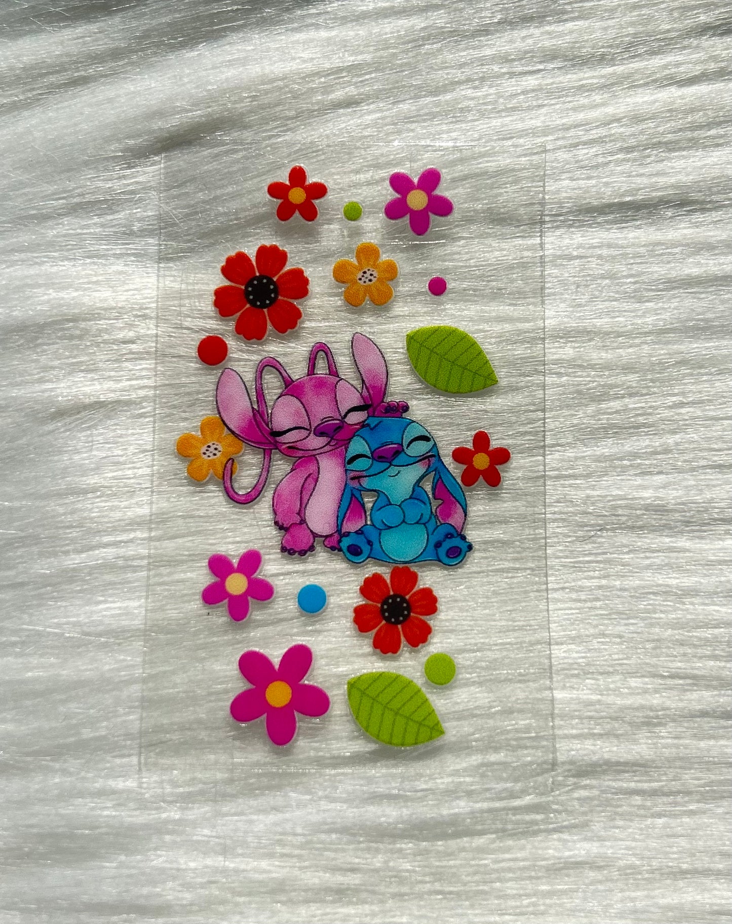 Pink & Blue Aliens Keychain Decal