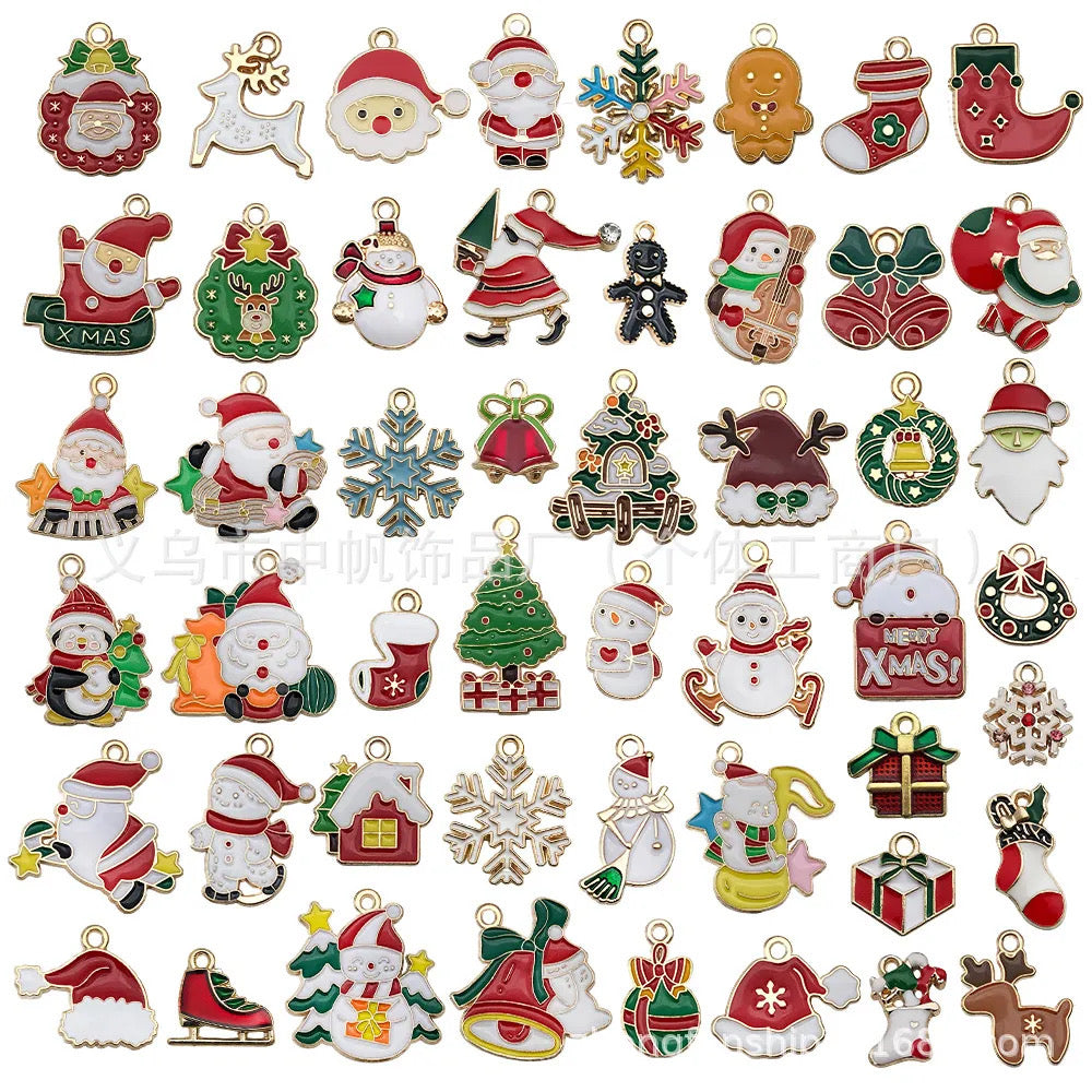 Small Metal Christmas Charms