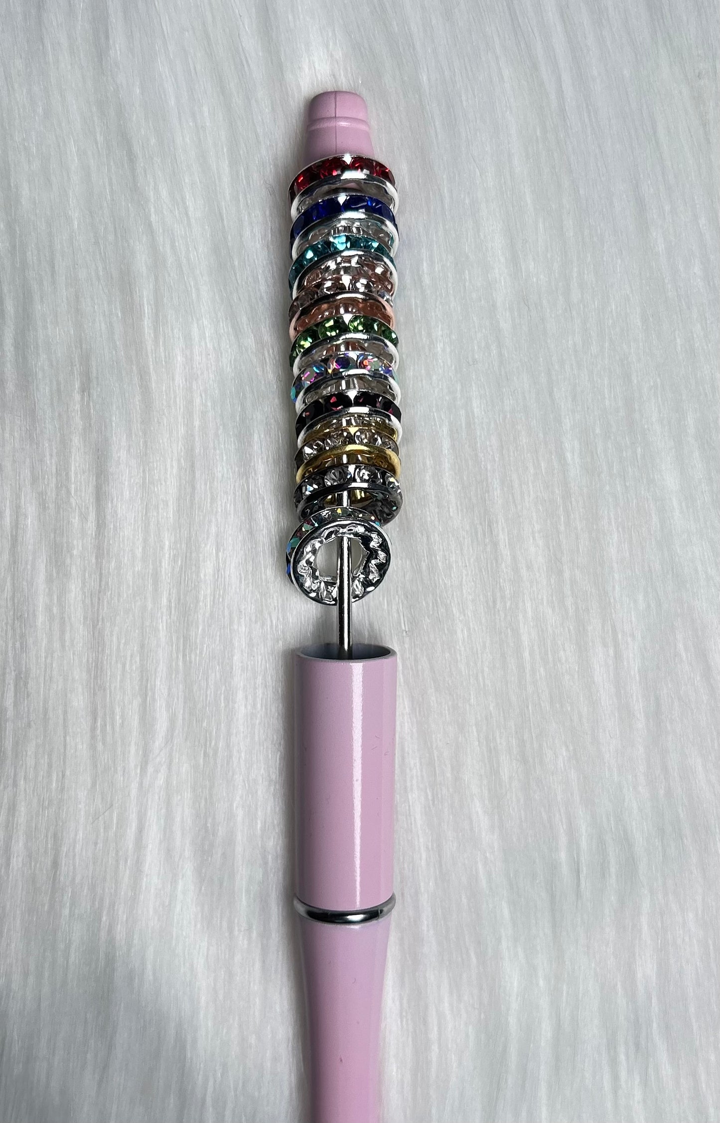 Mixed Colors Large Hole 12mm Spacer Beads