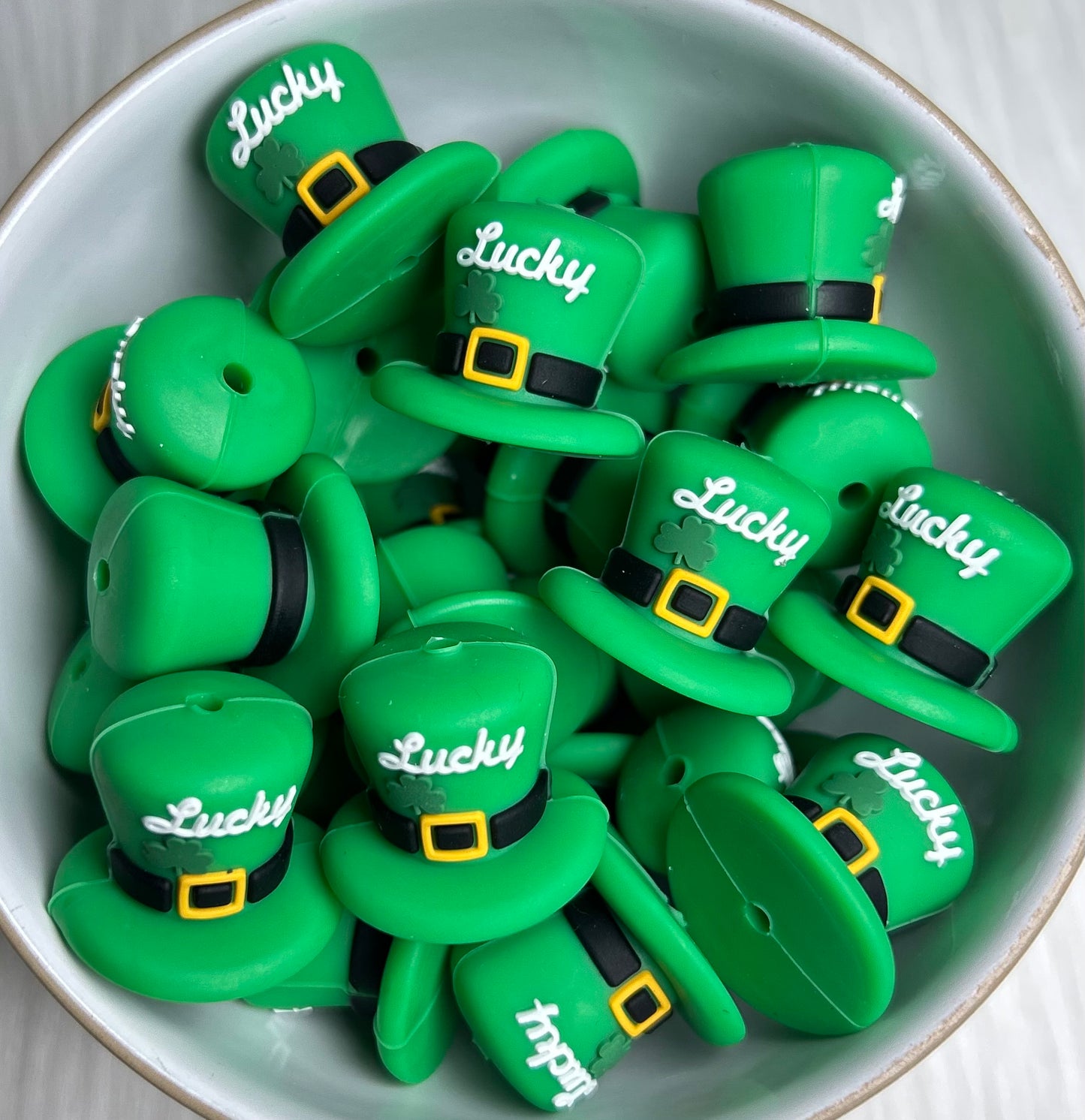 3D Lucky Top Hat Focal Bead