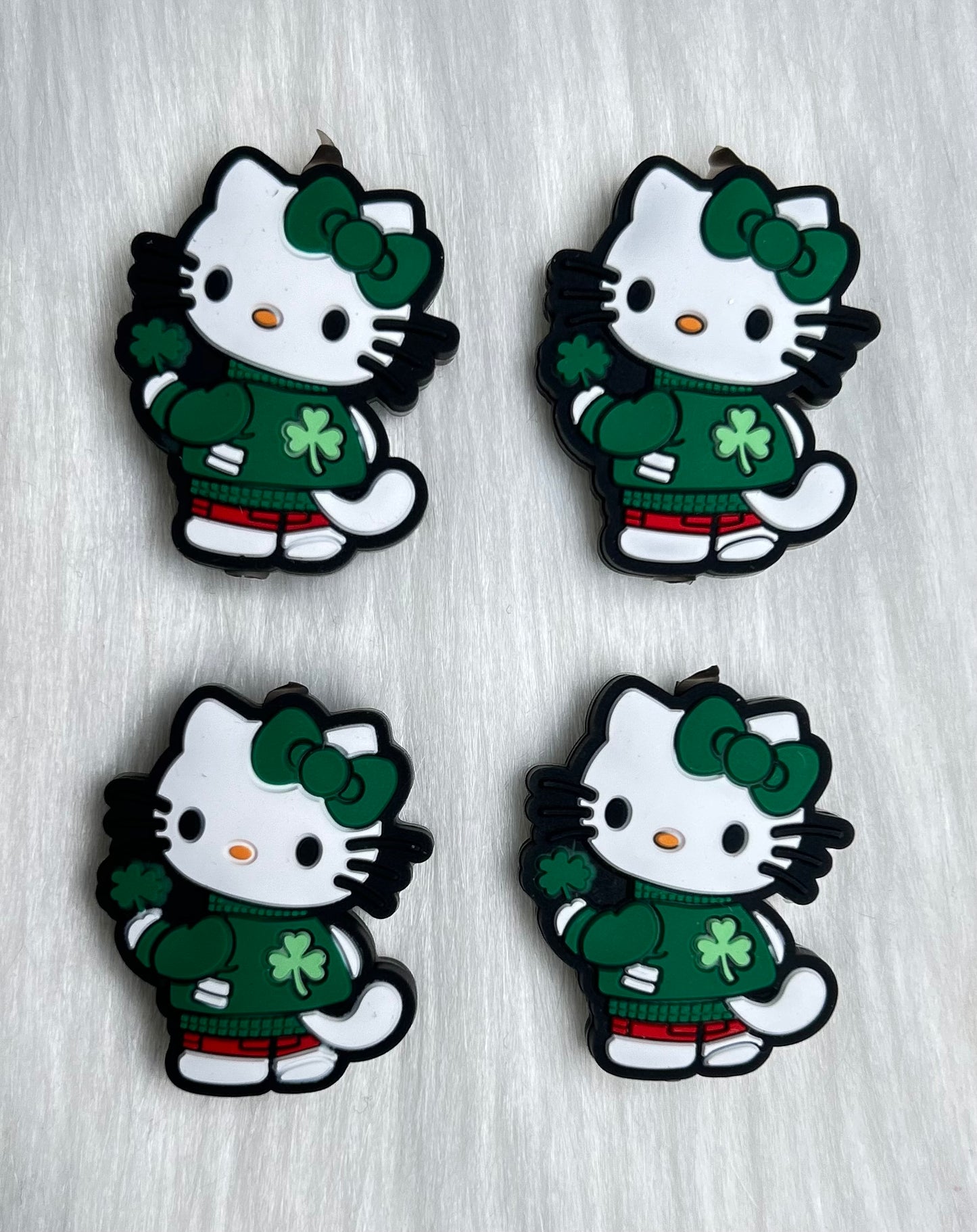 Shamrock Kitty Focal Bead