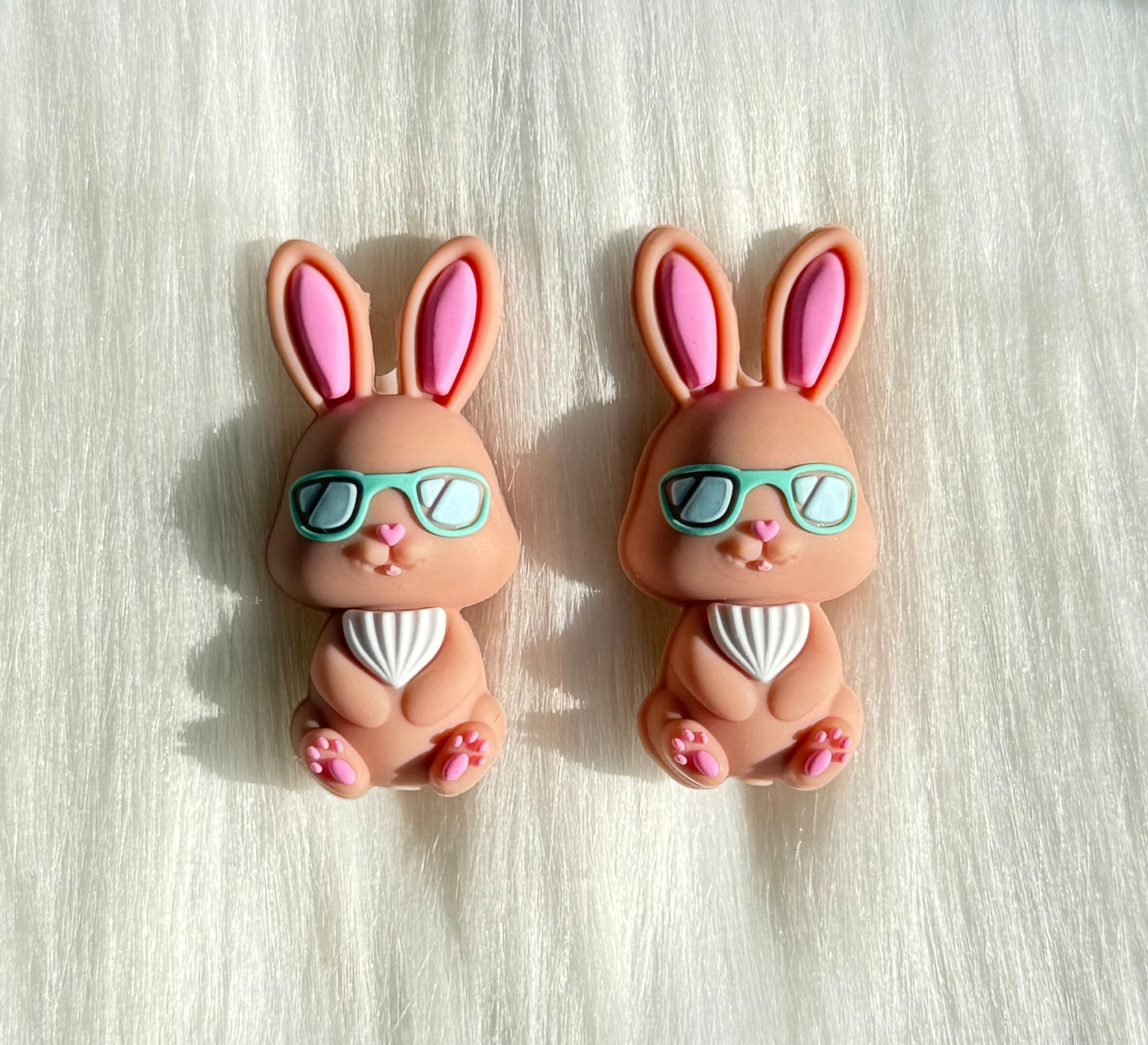 3D Cool Bunny Focal Bead