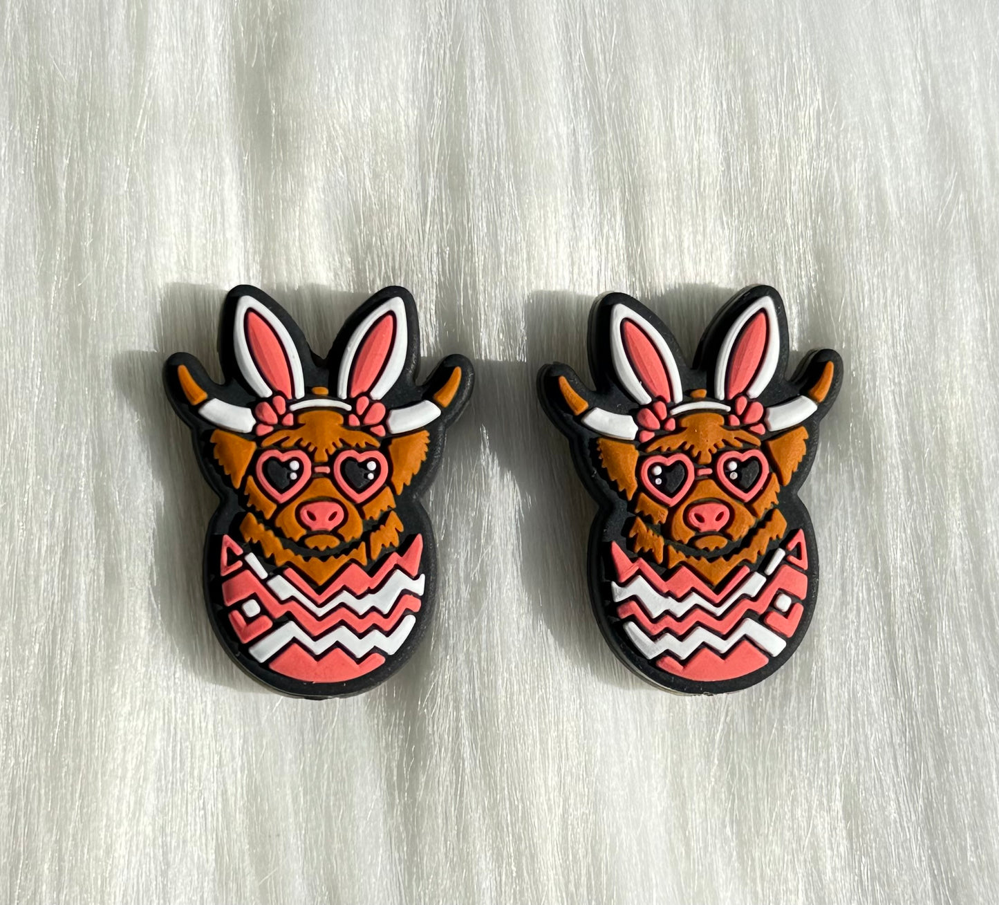 Highland Cow Egg Focal Bead