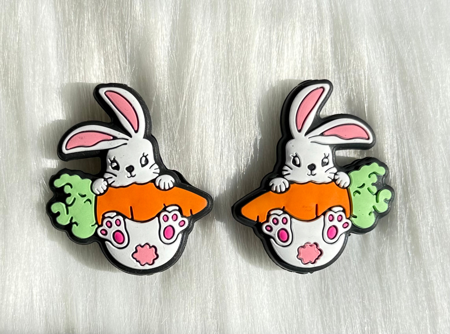 Carrot Bunny Focal Bead