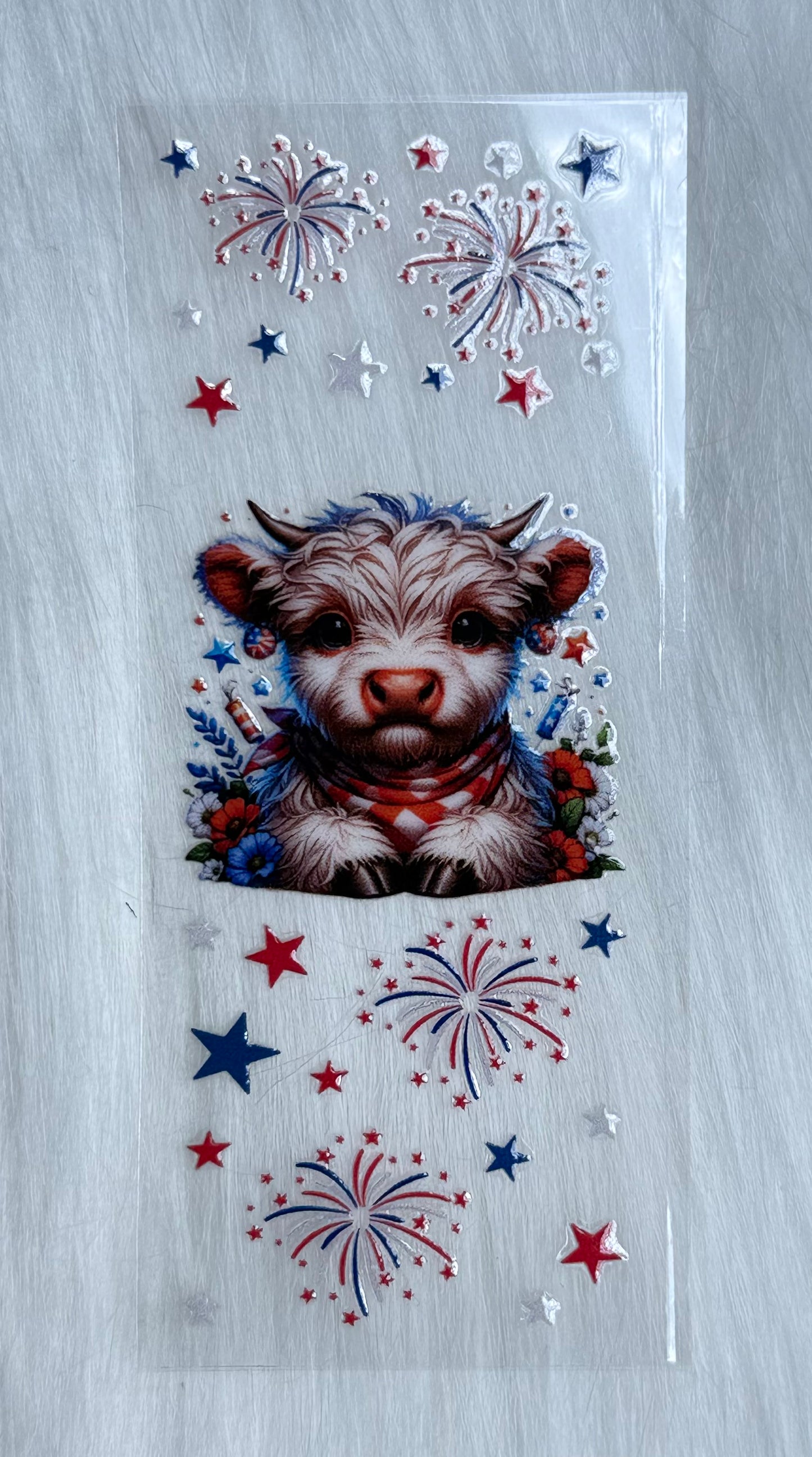 Patriotic Cow Pen Wrap