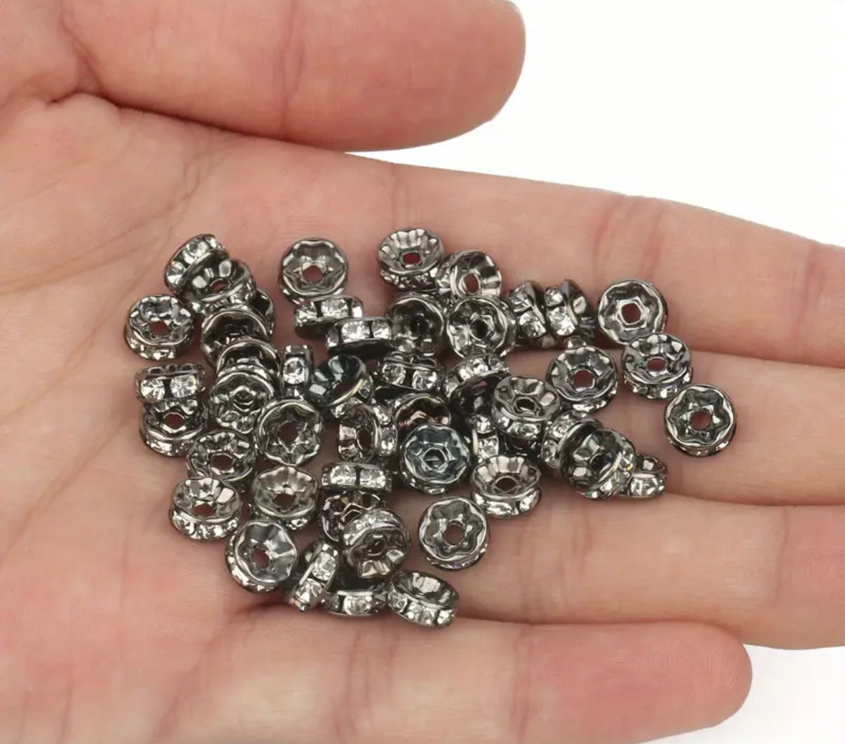 10mm Silver Straight Spacers