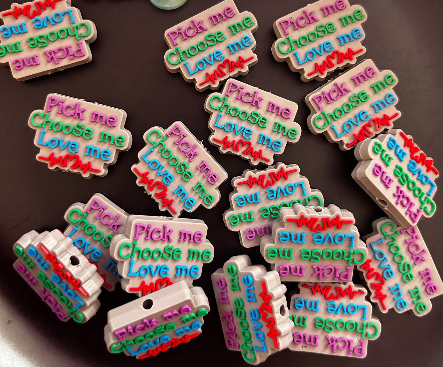 Pick Me Choose Me Love Me Focal Bead