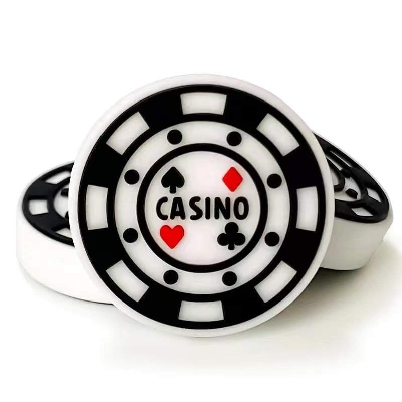Casino Chip Focal Bead