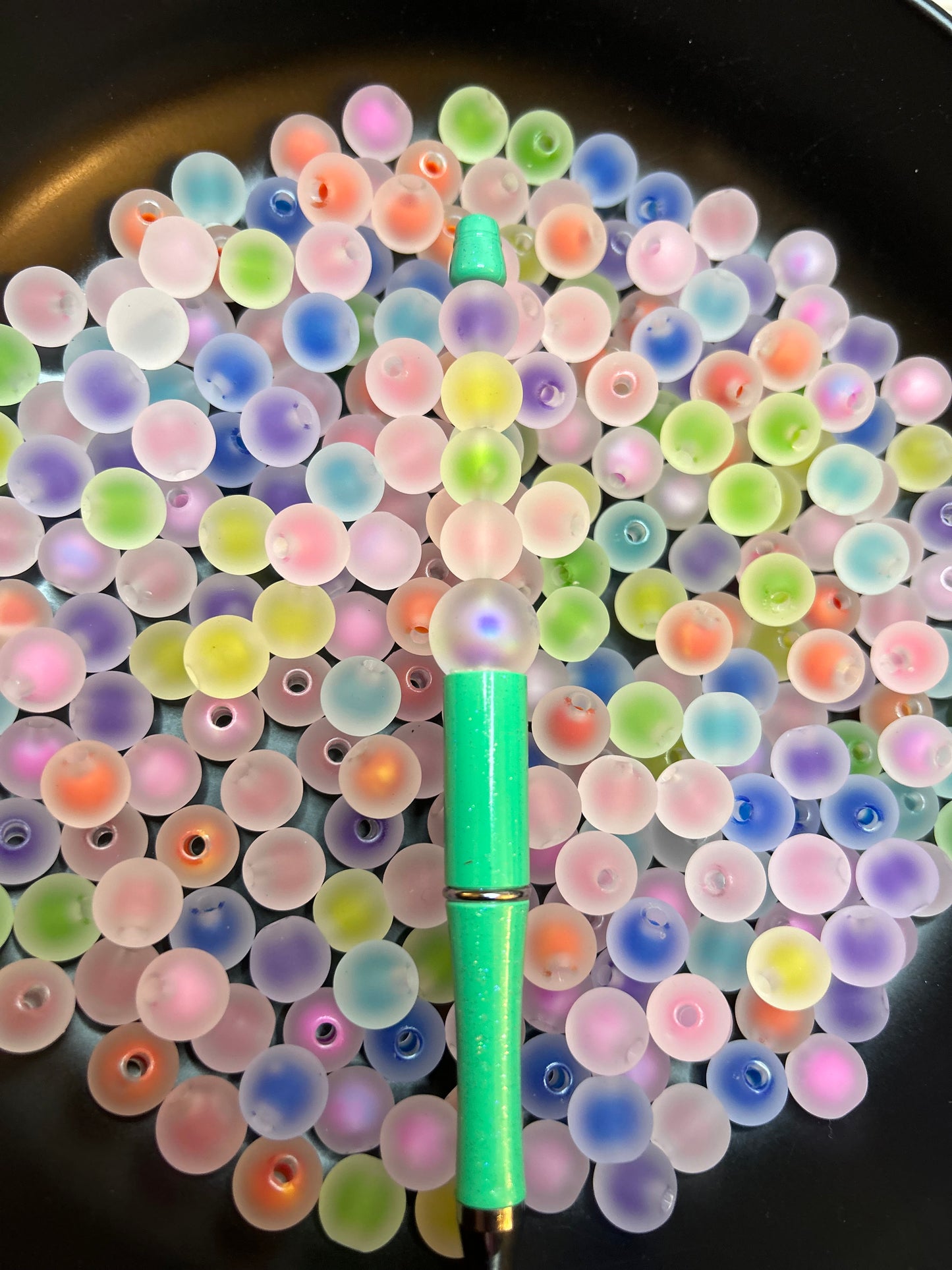 12mm Double Layer Frosted Beads