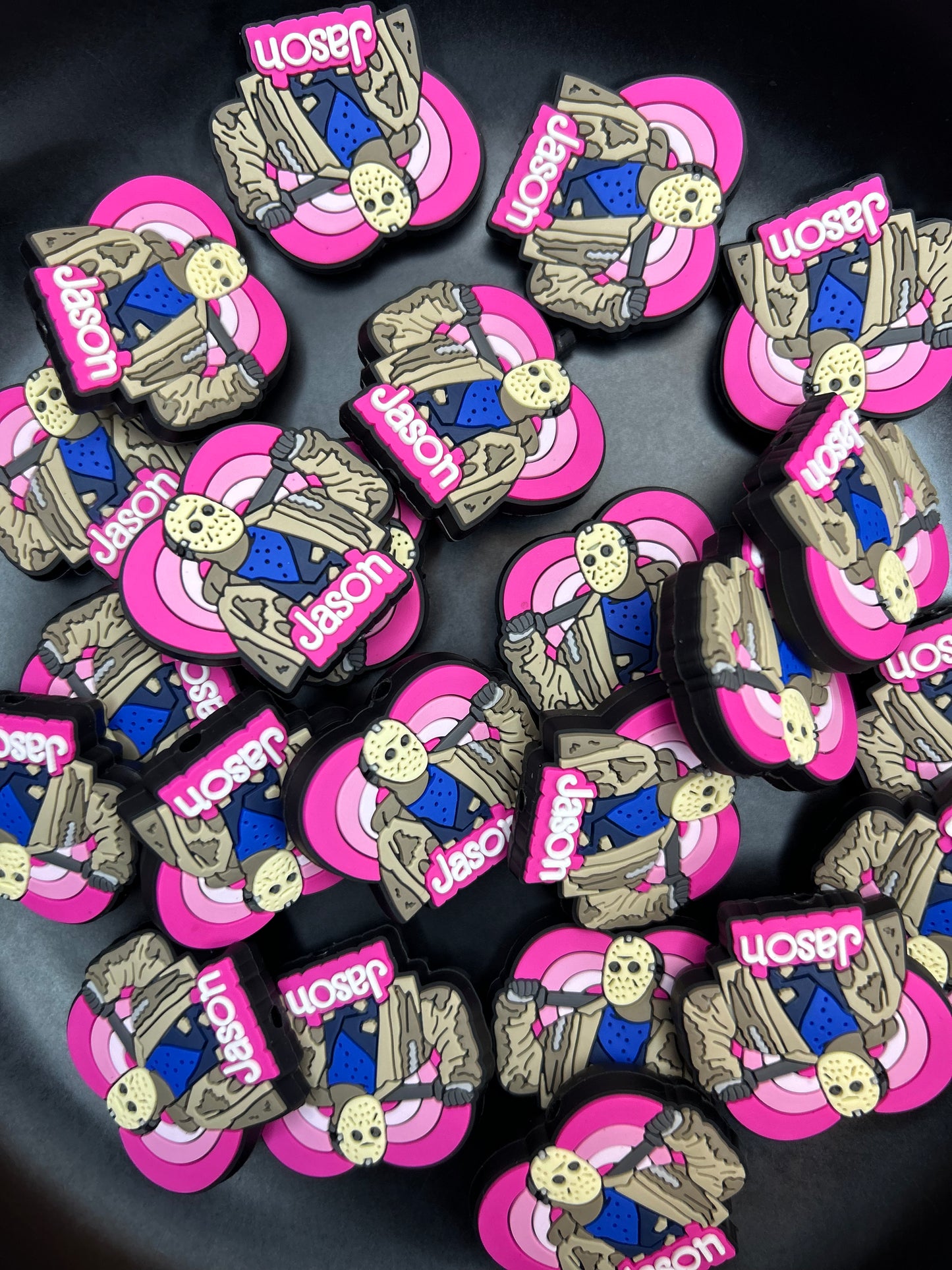 Jason Horror Heart Focal Bead