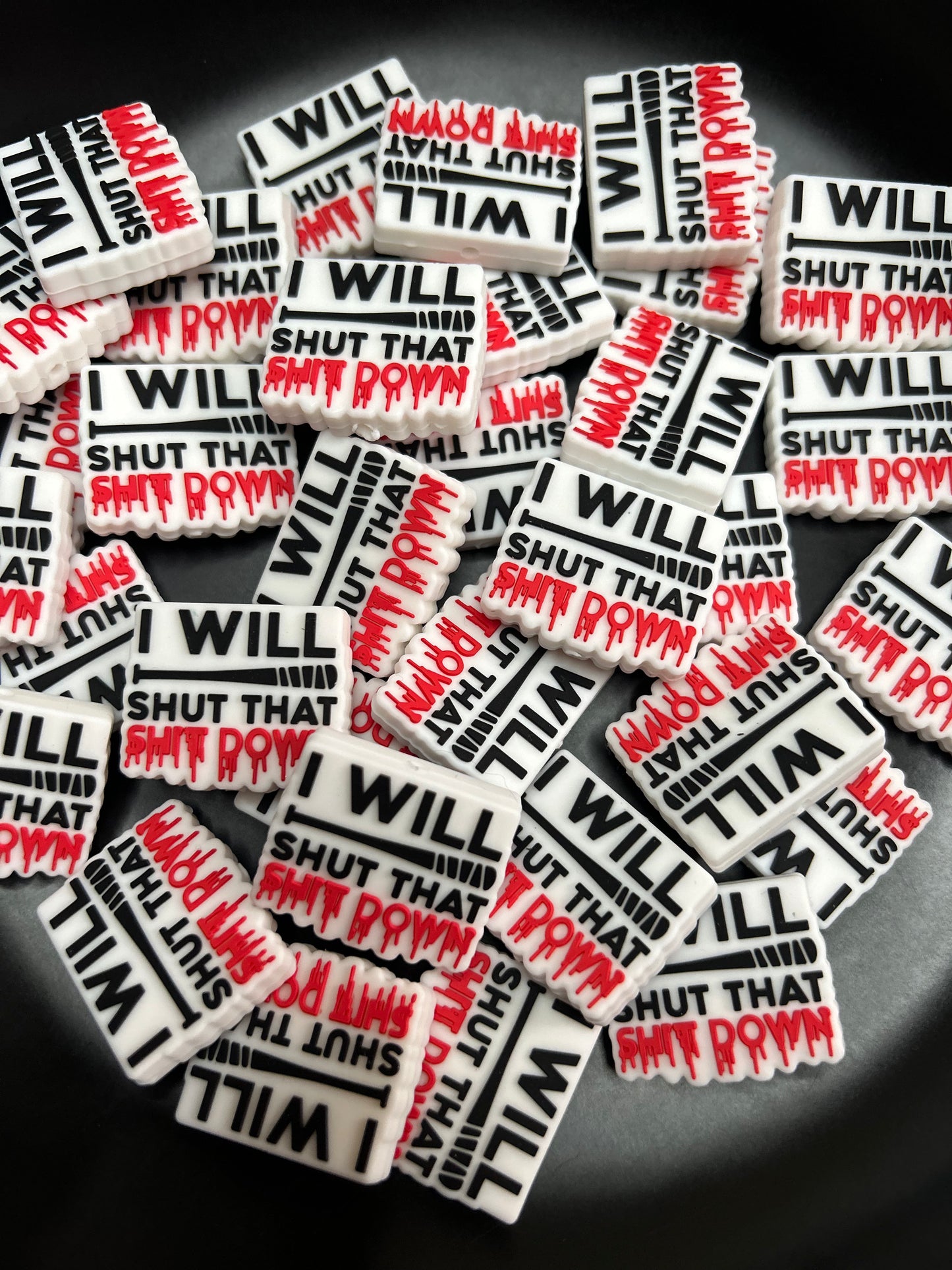 'I Will Shut That S*** Down' Focal Bead