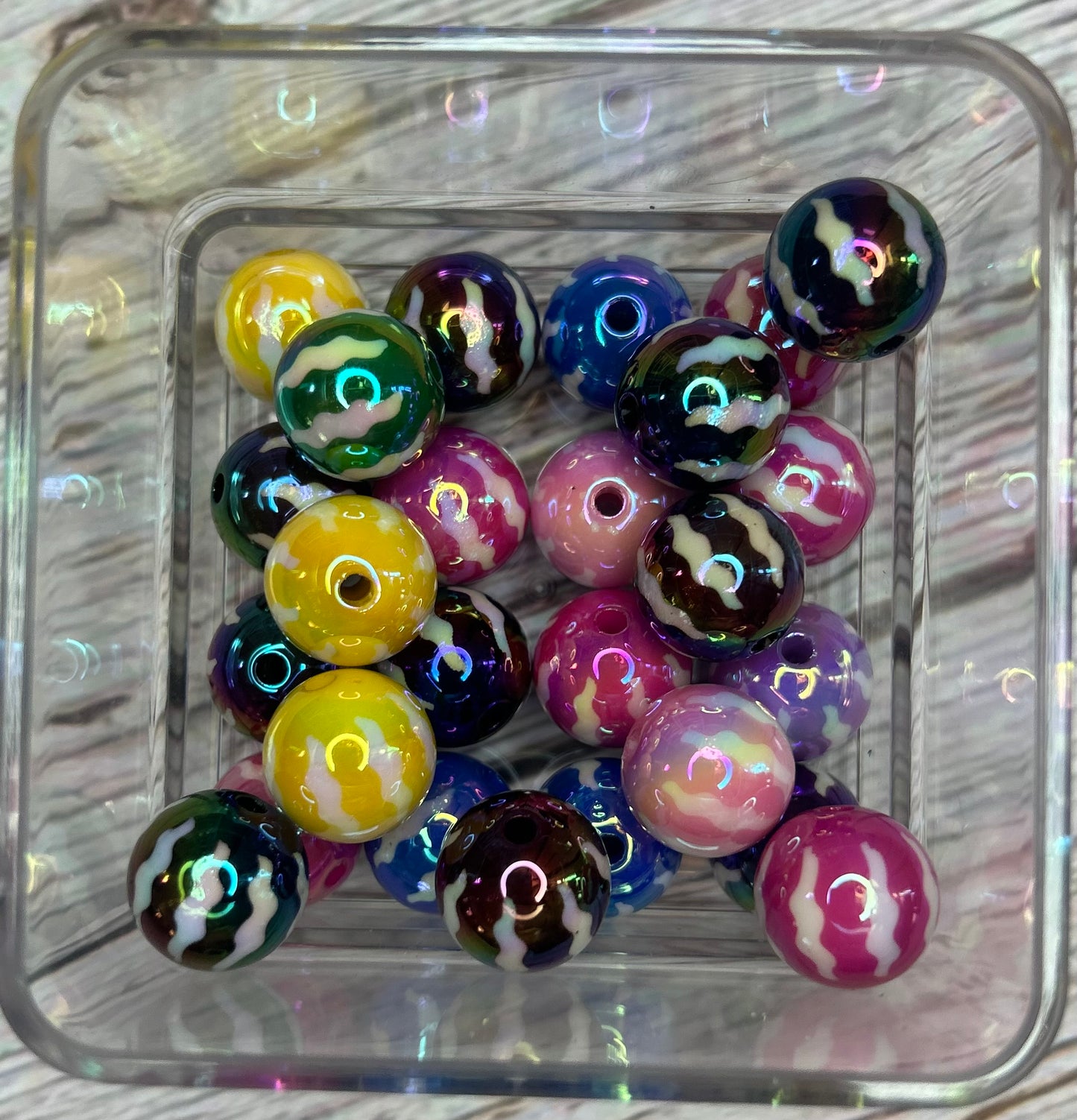 16mm UV Watermelon Beads