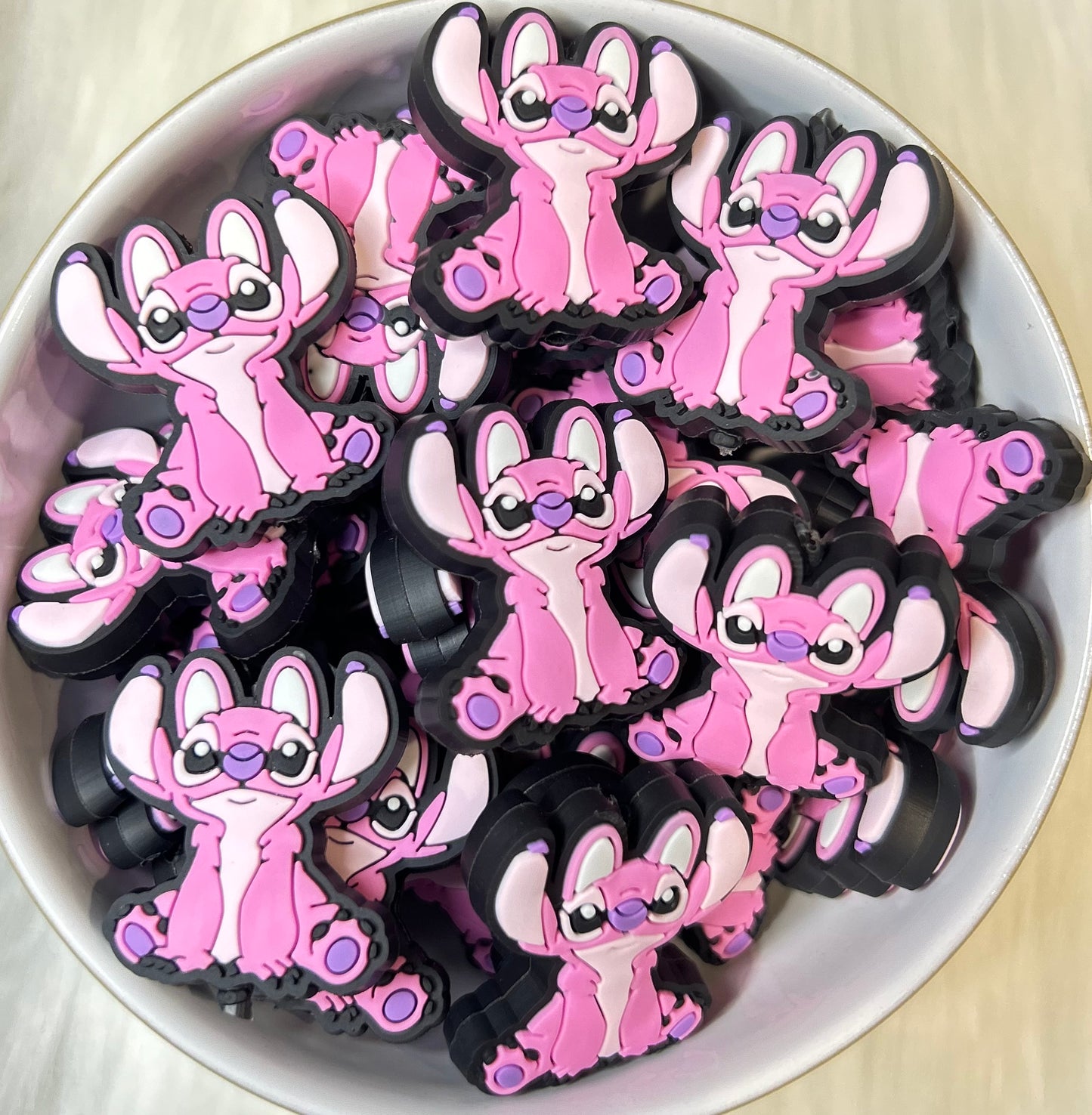 Pink Alien Focal Bead