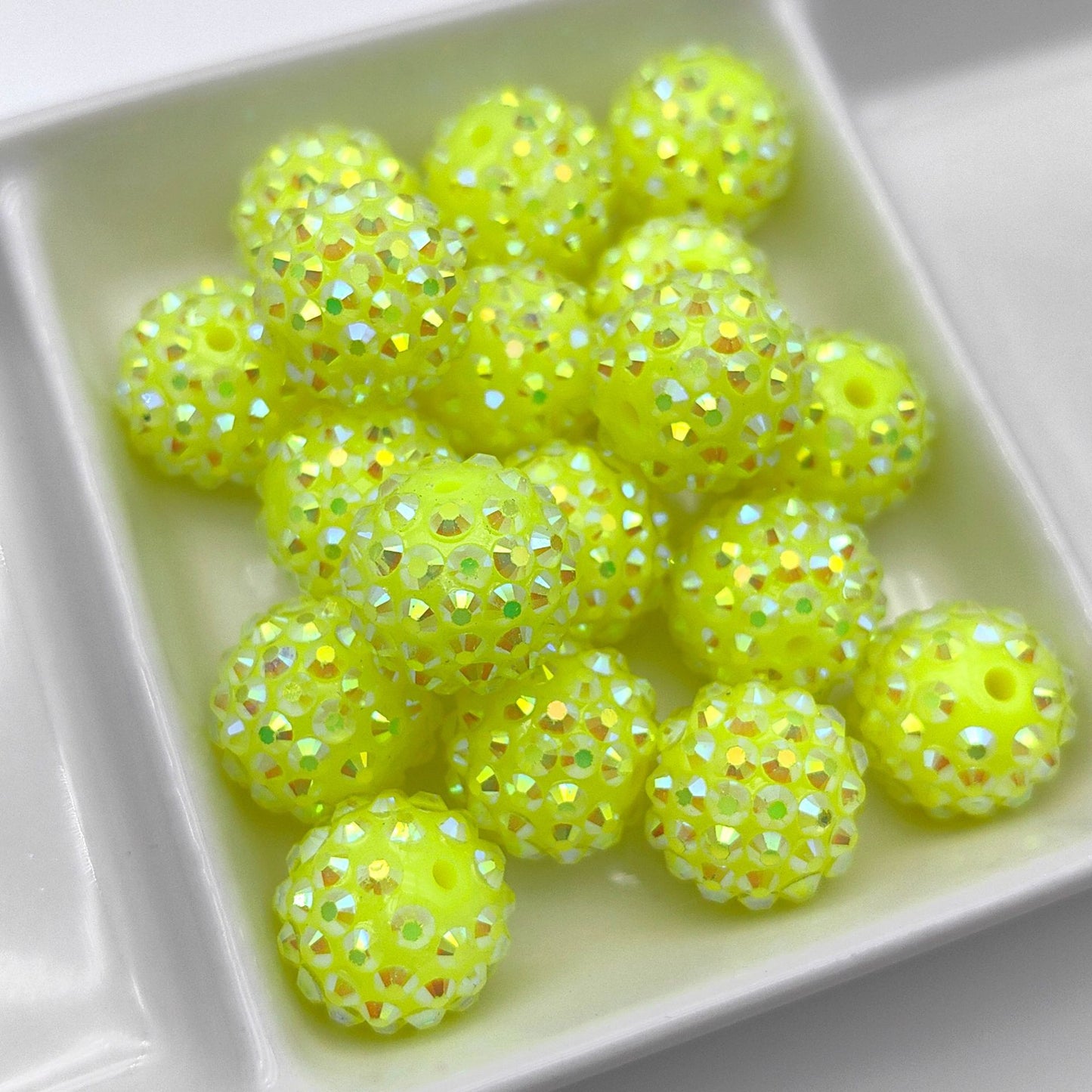 16mm Solid Colors Rhinestone Beads