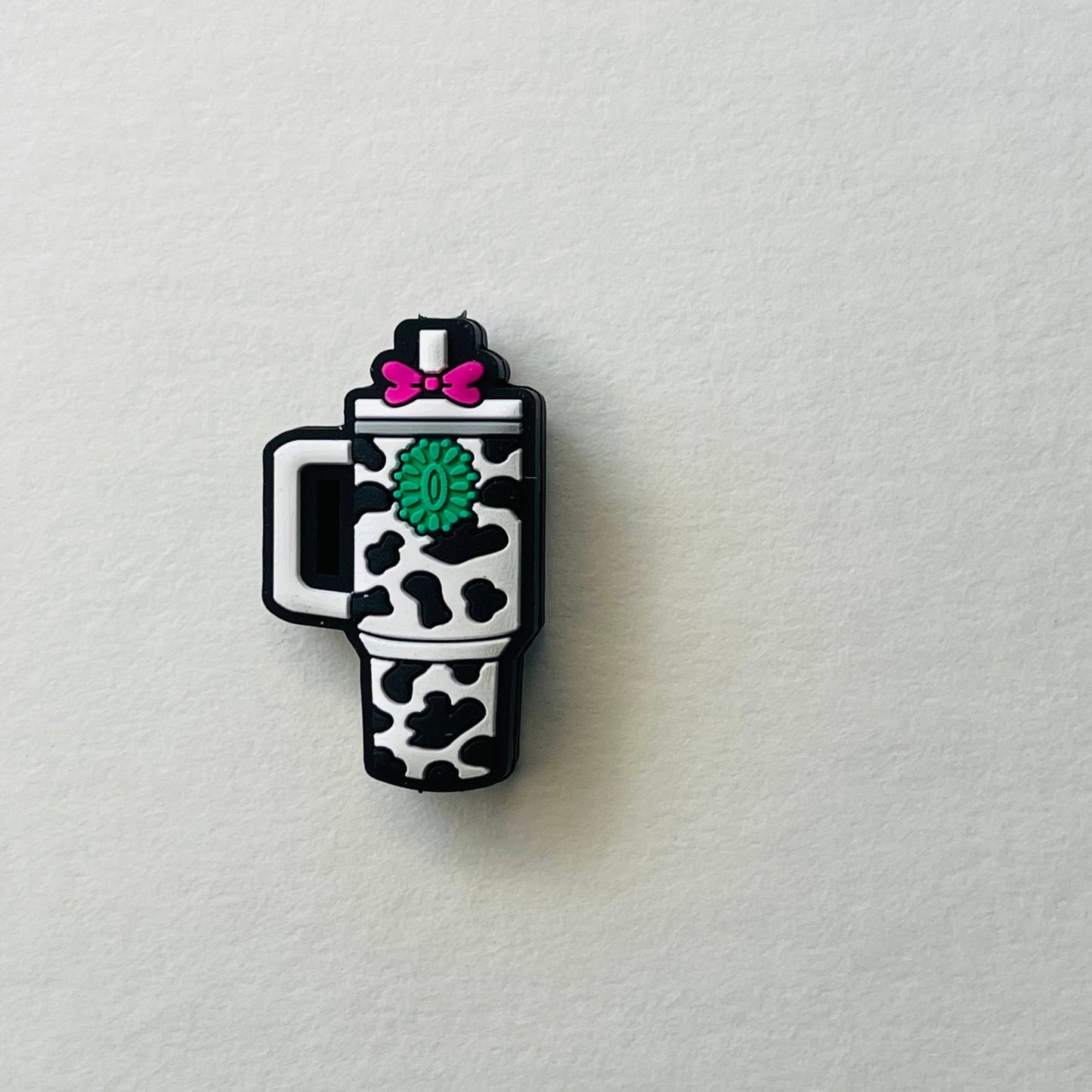 Cow Print Tumbler Focal Bead