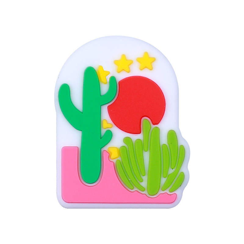 Cactus Neon Sunset Focal Bead