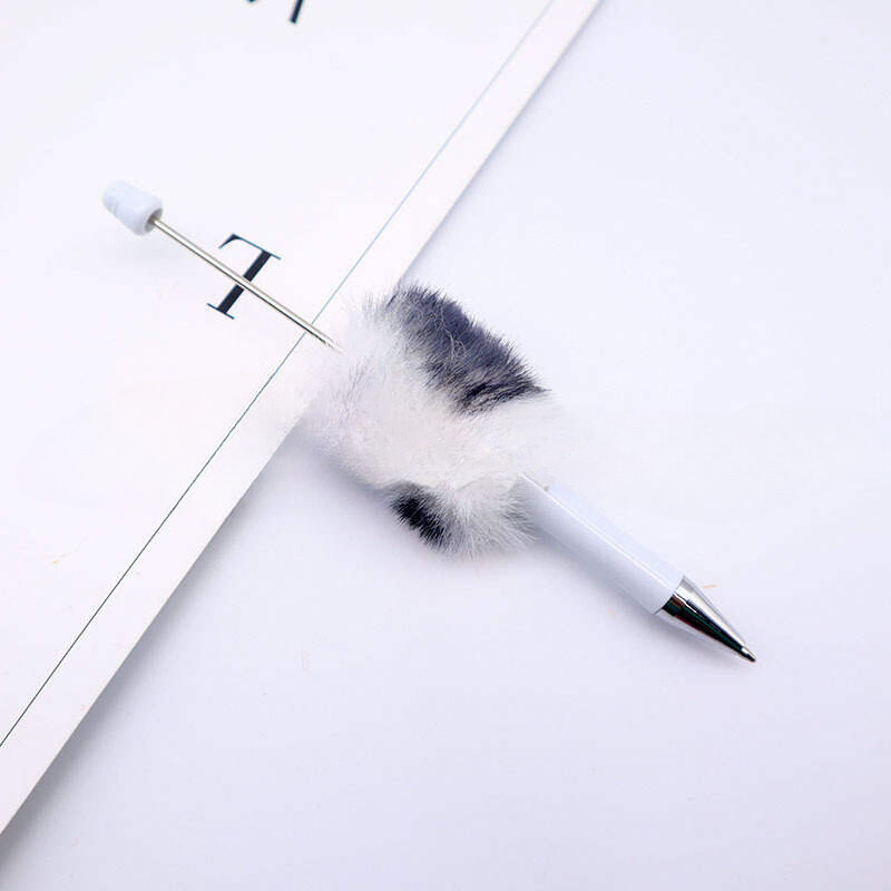 Animal Print Beadable Fluffy/Fur Pens