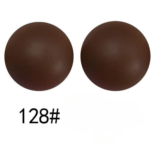 dark brown 15mm silicone beads