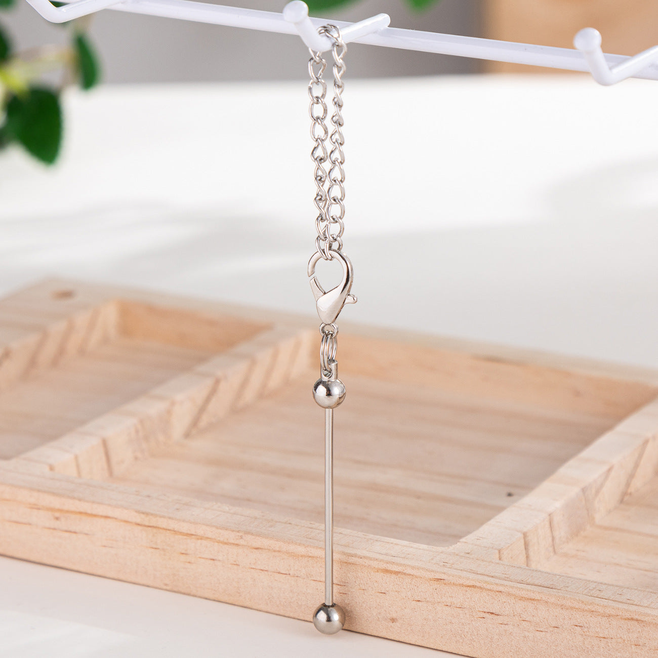 Small Beadable Keychain Bars