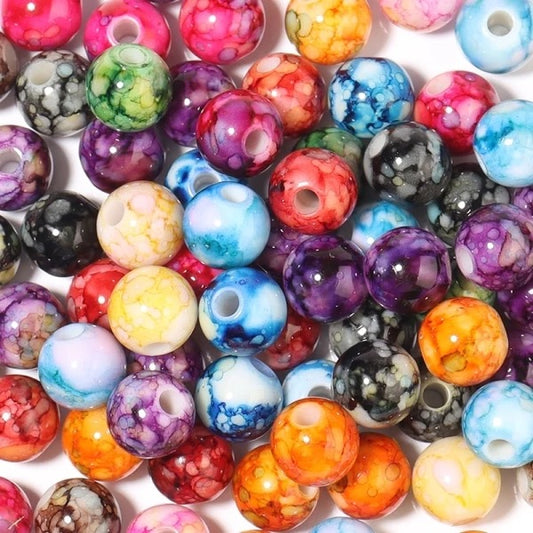 New Marble Acrylic Beads