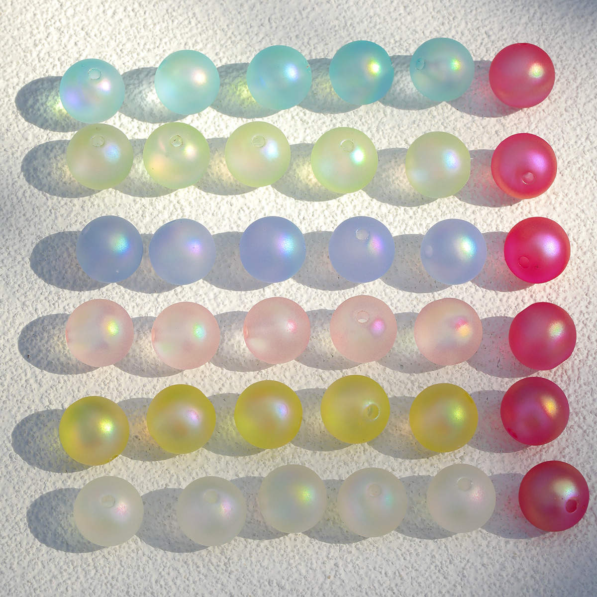16mm UV Frosted Beads