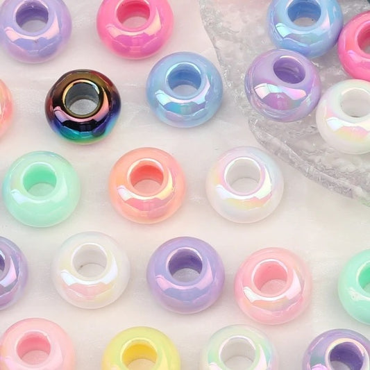 UV Wheel/'Fruit Loop' Spacer Bead Mix