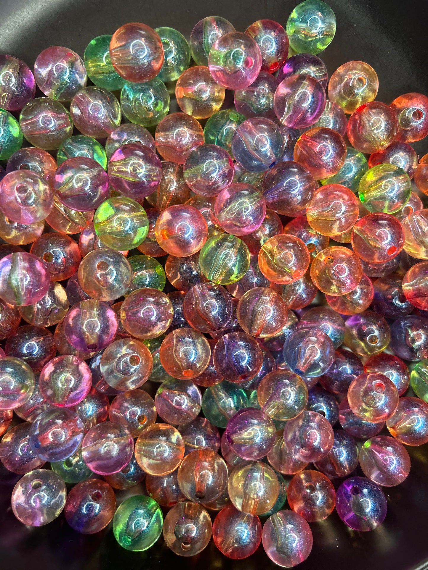 New 16mm Clear Ombre Beads