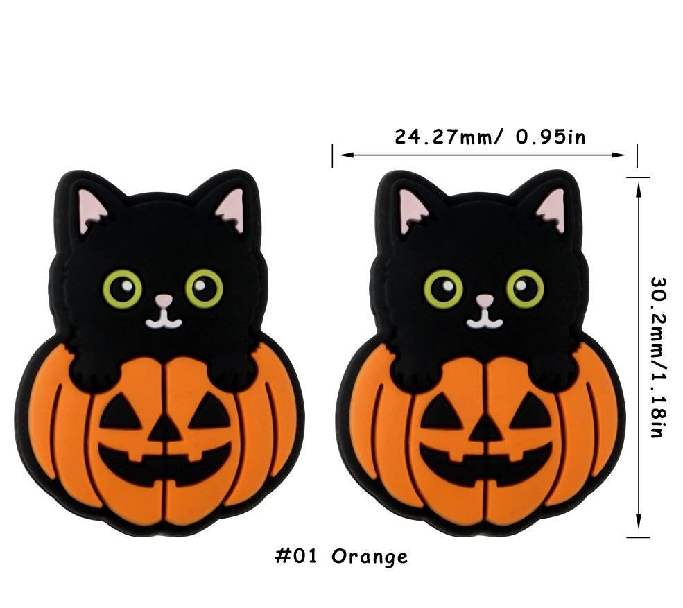 Pumpkin Cat Focal Bead