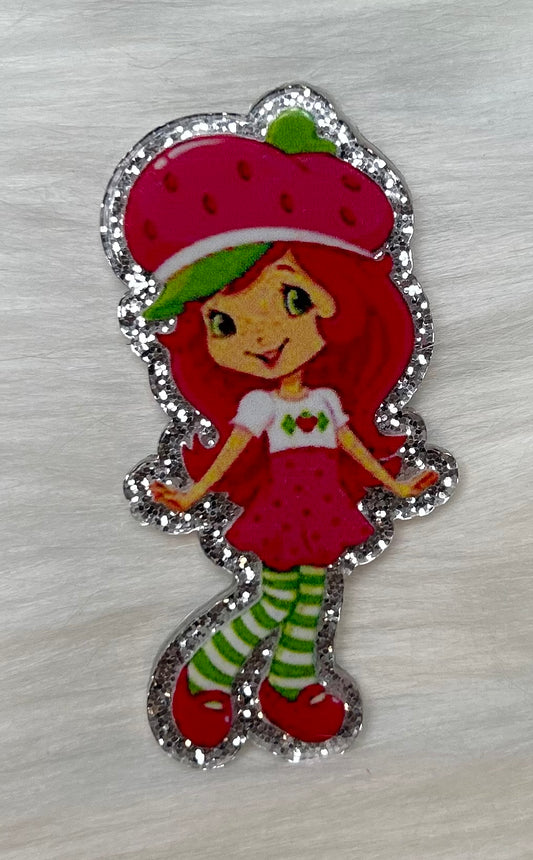 Strawberry Girl Glitter Acrylic