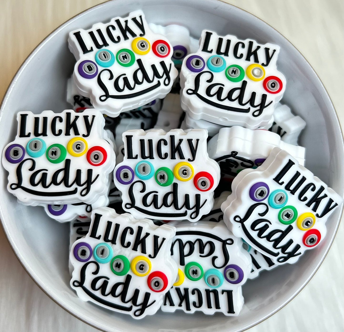 Bingo Lucky Lady Focal Bead