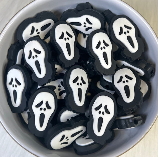 Ghostface Mask Focal Bead