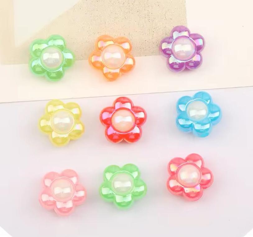 Shiny UV Flower/Daisy Beads – Vinyl Fusion