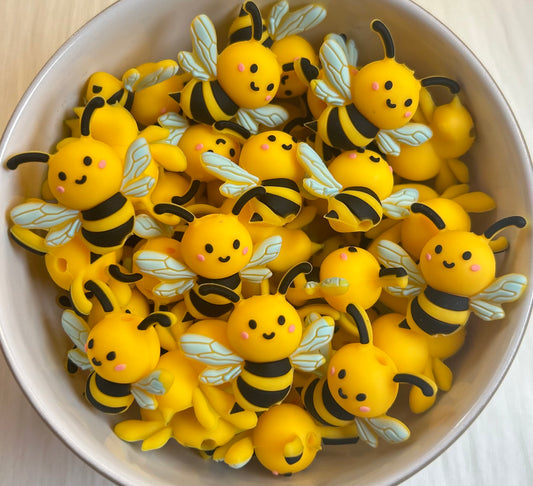 3D Bumble Bee Focal Bead