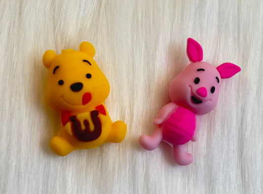 3D Pooh & Piglet Focal Bead