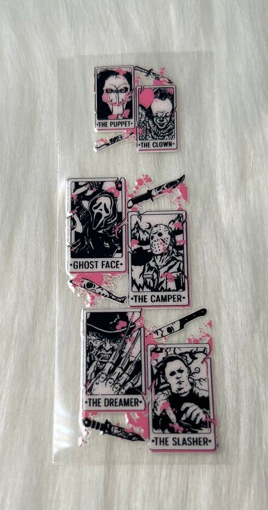 Horror Cards With Knives Pen Wrap