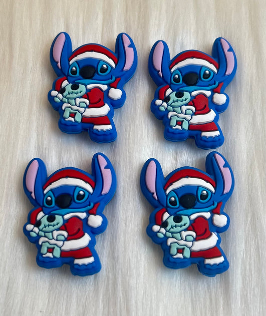 Santa Blue Alien Focal Bead