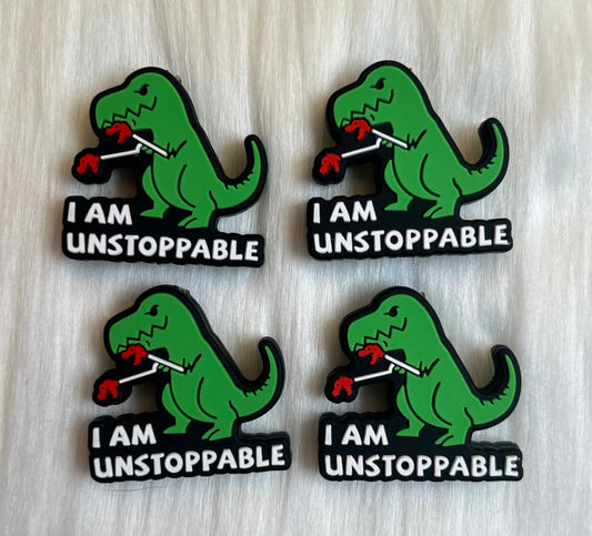 I Am Unstoppable Dino Focal Bead