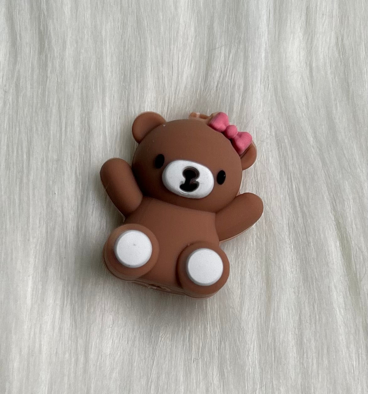 3D Teddy Bear Focal Bead