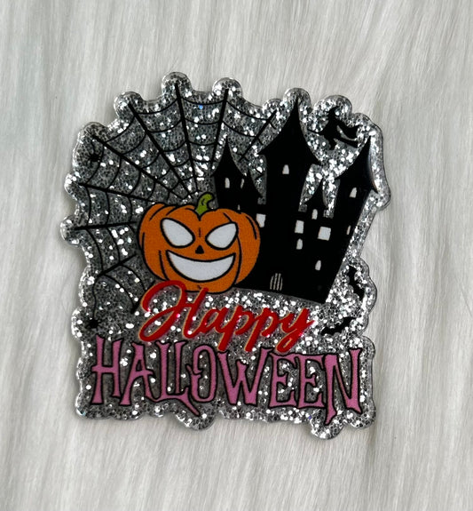 Happy Halloween Glitter Acrylic