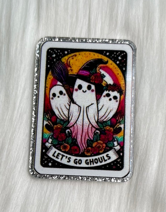 Lets Go Ghouls Glitter Acrylic