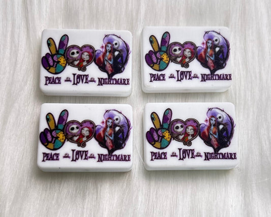 Peace, Love, Nightmare Focal Bead